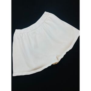 ~ MABLE S/M Sweater Shorts** White Knit Boho Soft Cozy Coastal Beachy Festival